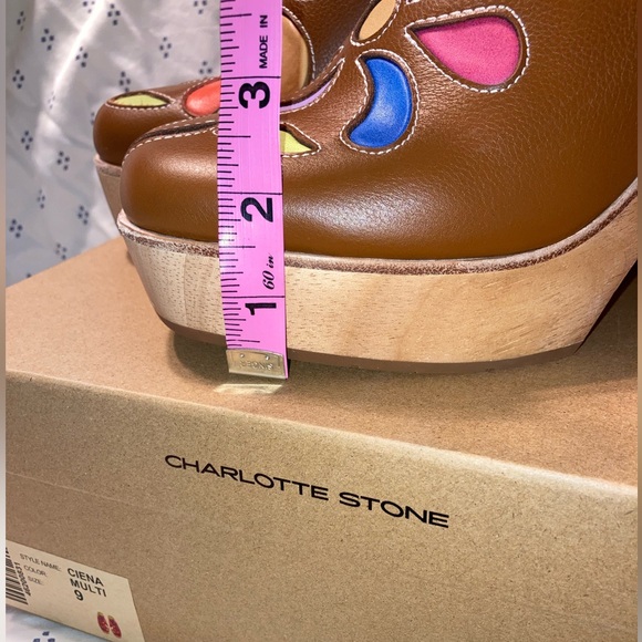 Charlotte Stone excellent condition Ciena clogs size 9 - Picture 6 of 6